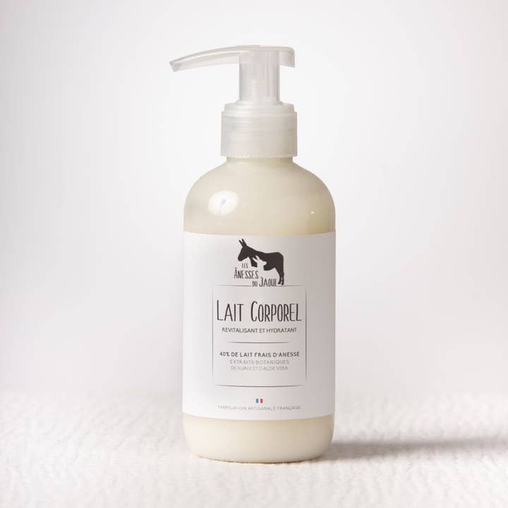 Body milk 200ml - 40% fresh and organic donkey milk for wholesale by LES ÂNESSES DU JAOUL