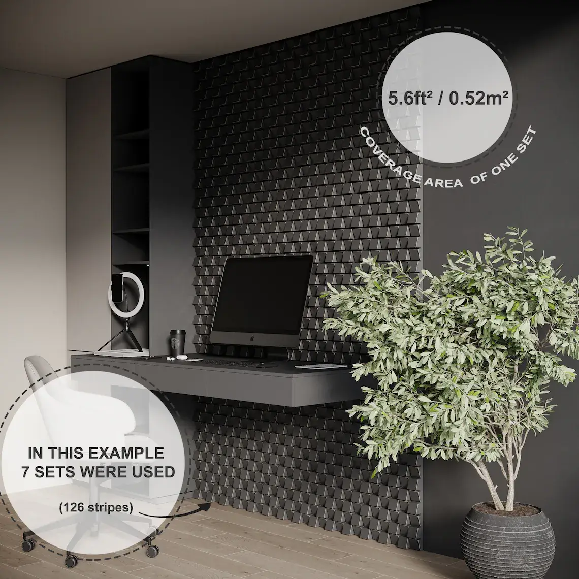 ATB-Sound sp. z o. o. - Venta al por mayor Paneles decorativos - Paneles acústicos ZARINA | Decoración de madera 3D tipo mosaico6