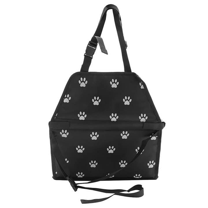 SOGA International Pty Ltd - Wholesale Pet carrier – Cat/dog - SOGA Waterproof Car Seat Pet Booster Black Printed2