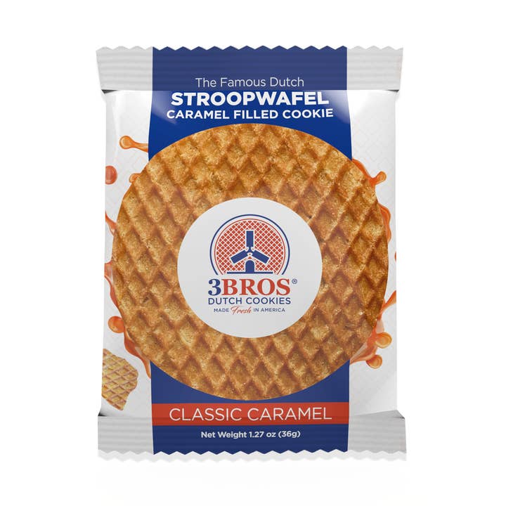 Original Stroopwafel – Classic Caramel bulk case for wholesale by 3Bros