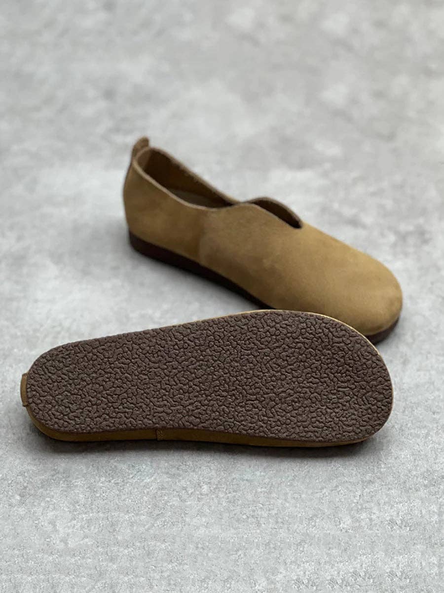 StyleGalX – Engroshandel Flade sko - Dame – Afslappede flade sko til kvinder i solid ægte læder6