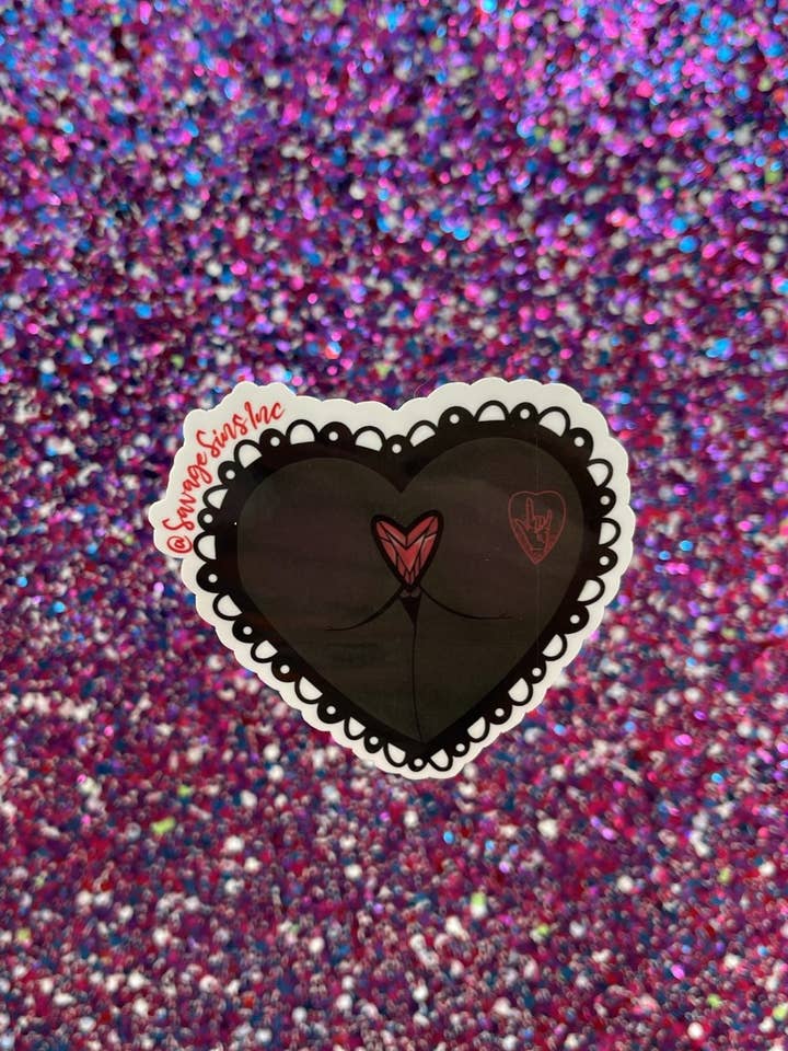 Plugged Butt Preto - Adesivo por atacado de Savage Sins