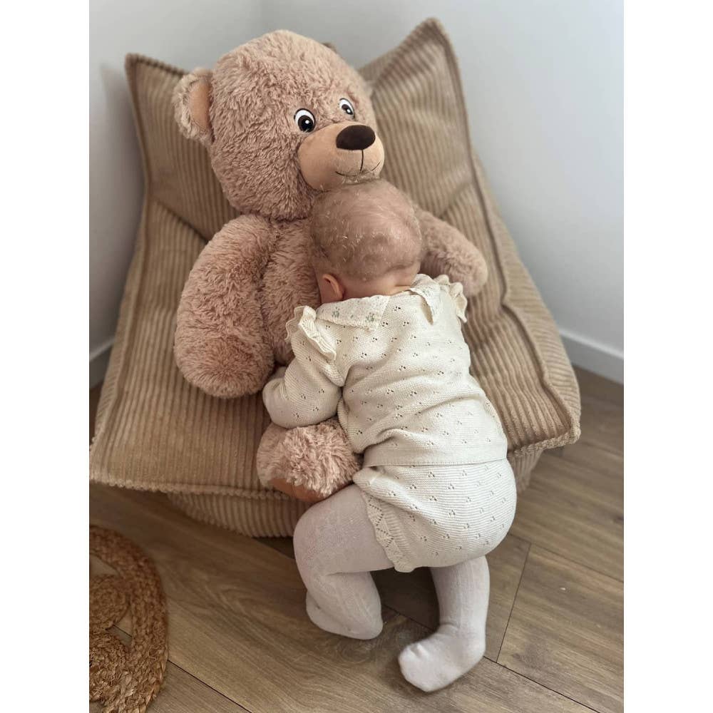 Pioupiou et Merveilles - Wholesale Stuffed/Plush Toy - Kids & Baby - Giant Plush Bear Augustin Beige 70cm - Made in France4