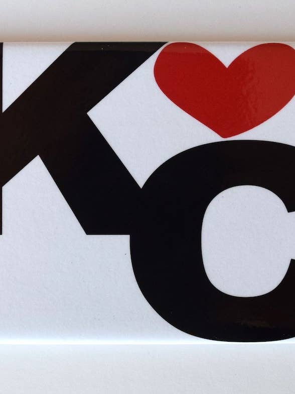 Kansas City Missouri Magnet Heart | Kansas City Souvenir for wholesale by Mary Ellis