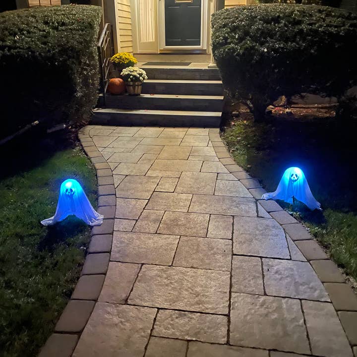 WORTH IMPORTS - Wholesale Garden/Lawn Stake - 14" LED Light Up Path Markers Halloween Ghost Stakes Set/21