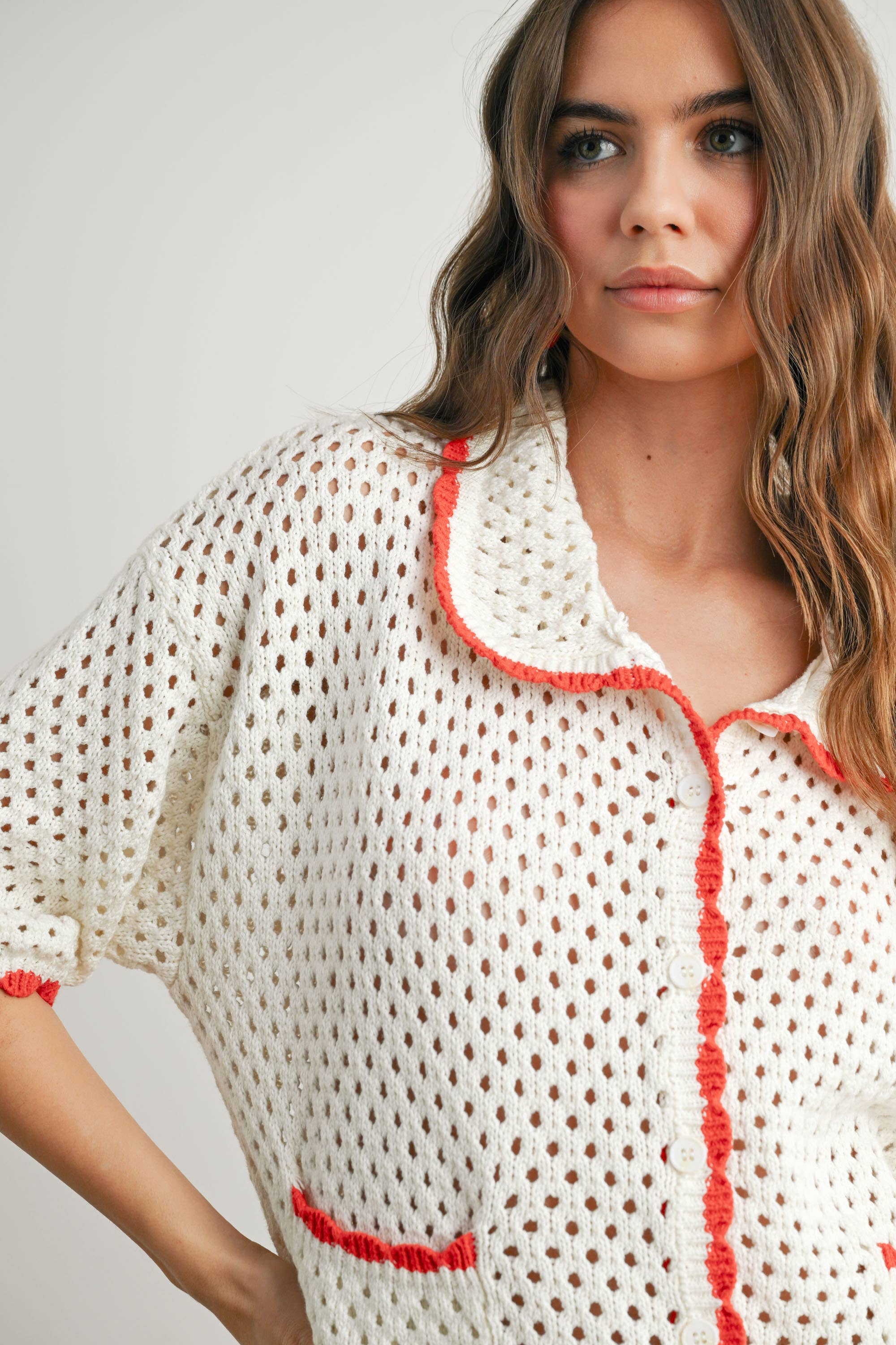 BUTTERMELON - Vendita all'ingrosso Maglione tricot - Donna - Maglione all'uncinetto Urban Vibe - BMW76542