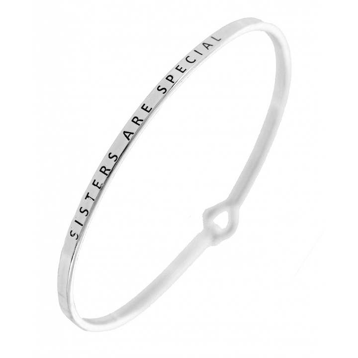 Bracelet à message FR4641 SISTERS ARE SPECIAL_3 mm pour la vente par 0011 PREMIERE