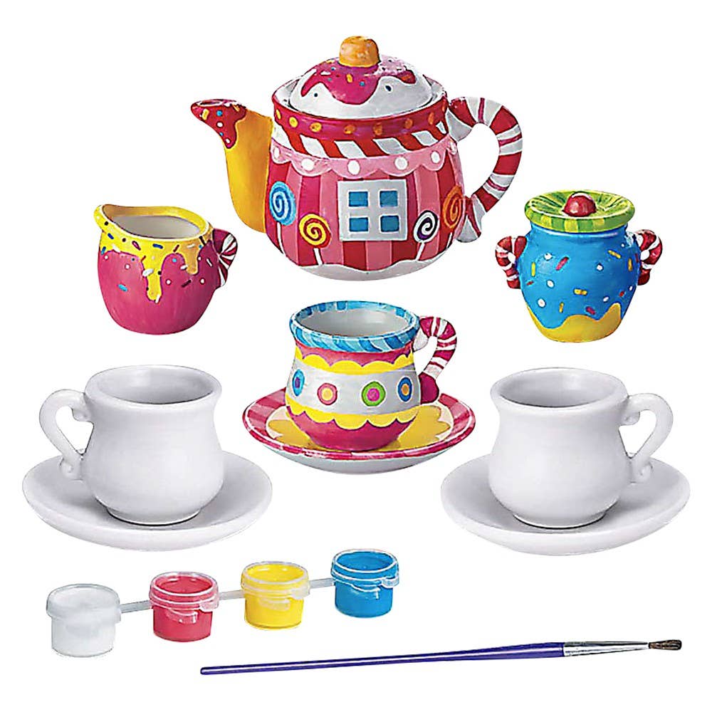 The Toy Network - Wholesale DIY Craft Kit - Kids - Paint Your Own Mini Tea Set1