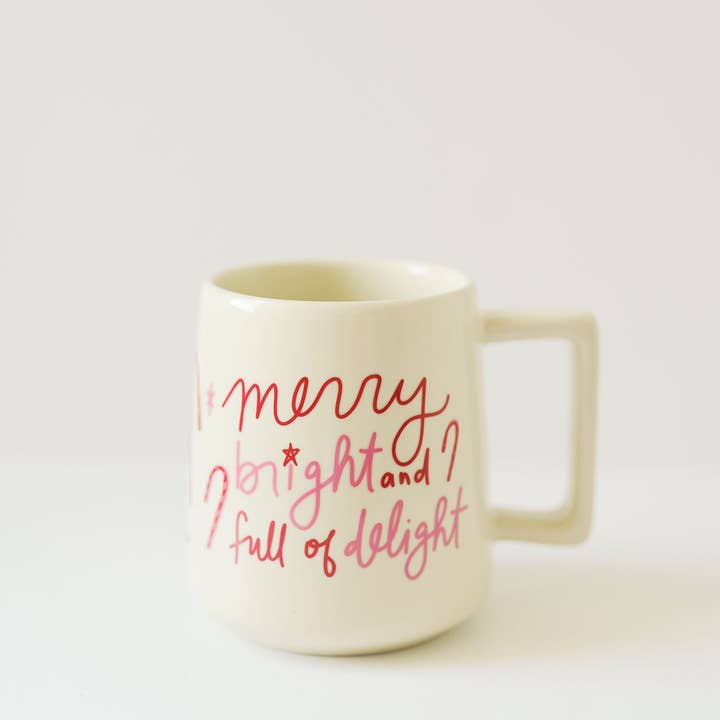 Doe A Deer - Wholesale Coffee Mug - Merry Bright & Full of Delight Mug1