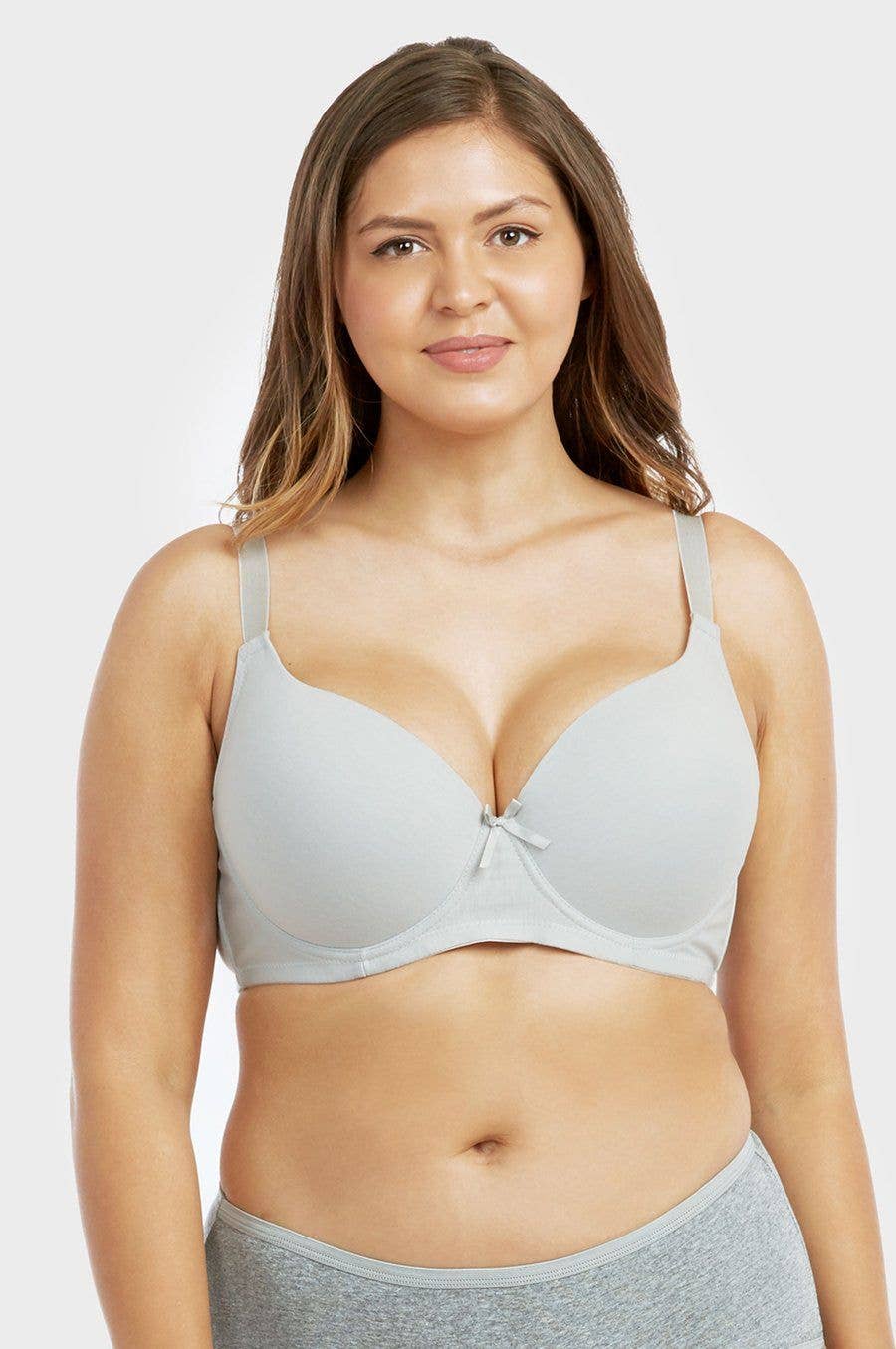 Lingerie Mart - Wholesale Bra - Women's - Sofra Ladies Full Cup Plain Cotton D Cup Bra BR4207PD6