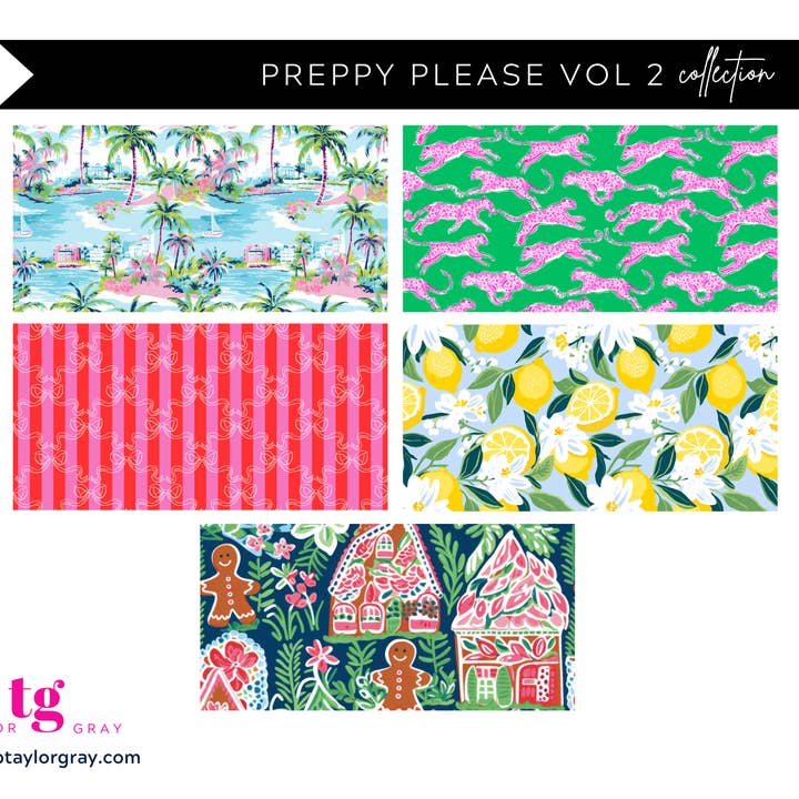 TAYLOR GRAY – wholesale Prydnadsbricka – 5,5x11 PREPPY PLEASE VOL 2 prydnadsbricka insats set om 56