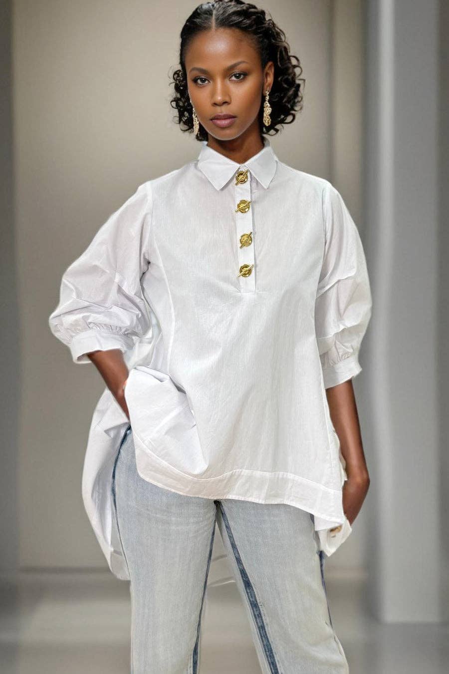 WHITE A90015 TOP for wholesale on Faire0