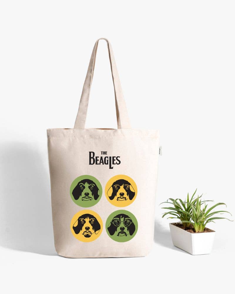 Ecoright - Wholesale Tote Bag - Unisex - Zipper Tote Bag - The Beagles5