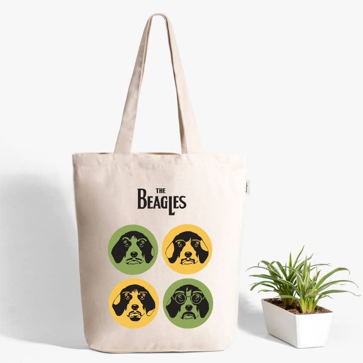 Ecoright - Wholesale Tote Bag - Unisex - Zipper Tote Bag - The Beagles5