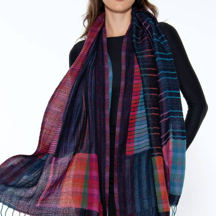 Sevya Handmade - Wholesale Wrap - Women's - Kalya Wool & Cotton Shawl24