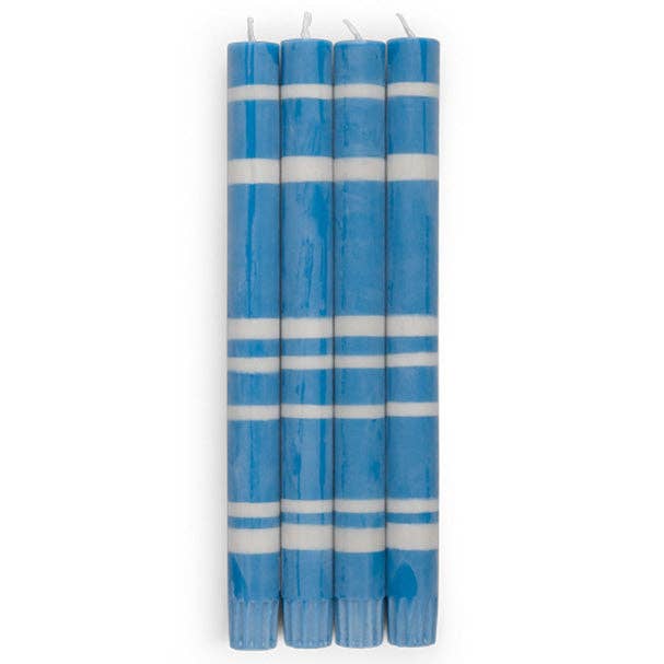 2 gestreifte Nanking & Gull Öko-Dinnerkerzen, 4 pro Packung für den Großhandel von BRITISH COLOUR STANDARD - Europe