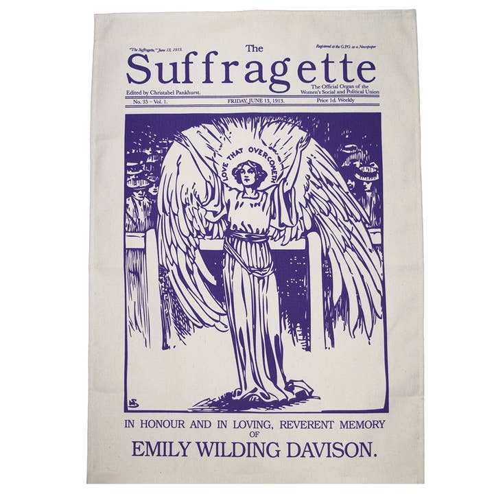 Emily Davison kökshandduk för wholesale av Radical Tea Towel