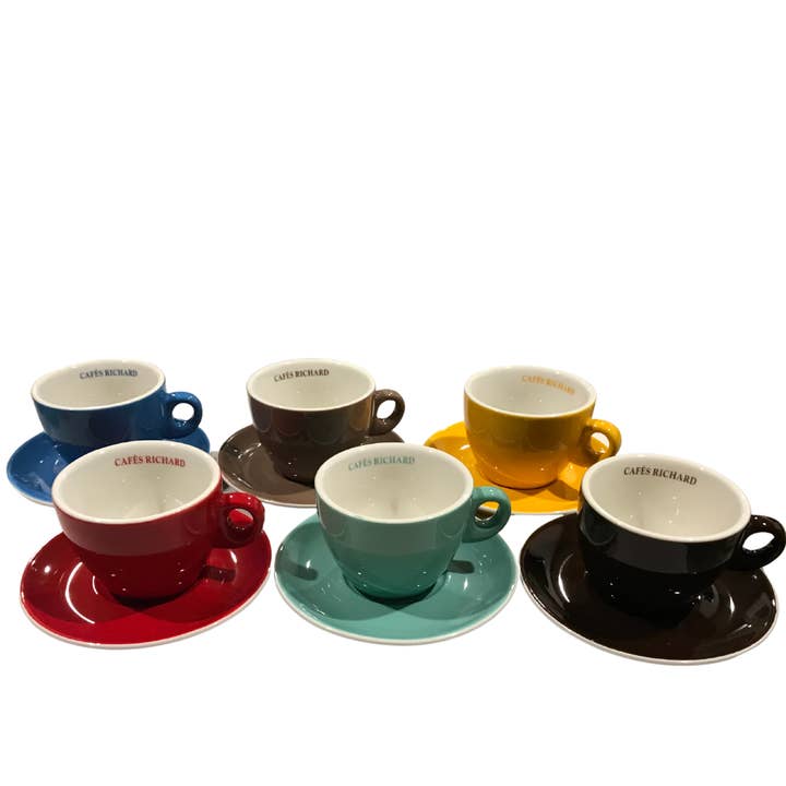 Cafés Richard Coffee - Wholesale Coffee/Tea Cup - Cafes Richard Barista Double Espresso Cups (Set of 6)