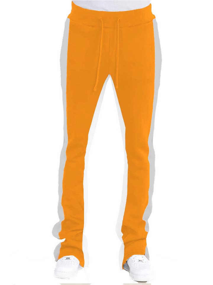 WEIV - Wholesale Athletic Sweatpants/Joggers - Men's - Two Stripe Flare Stacked Track Pants TP1325