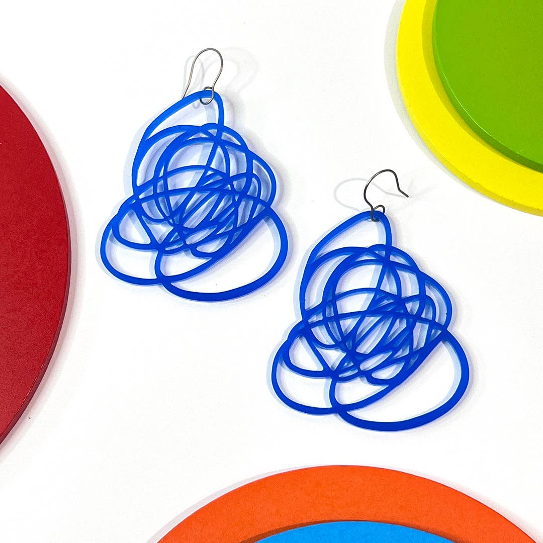 Audacious Studio - Wholesale Dangle Earrings - Scribbled Doodle Earrings16