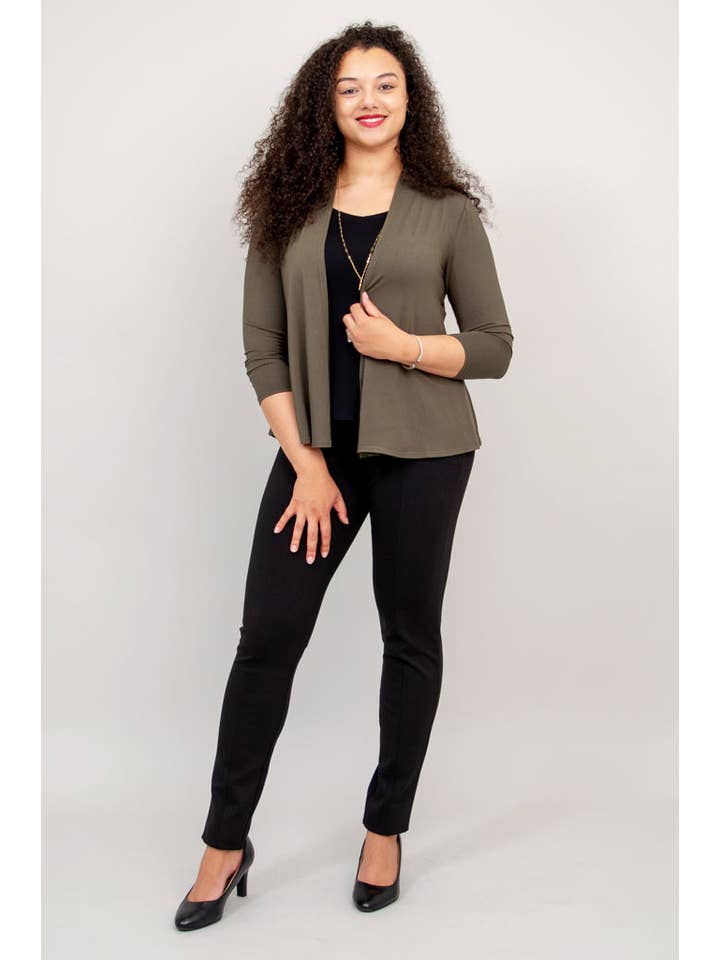 Blue Sky Clothing Co LLC - Wholesale Jacket - Women's - Kathy Jacket, Khaki, Bamboo2