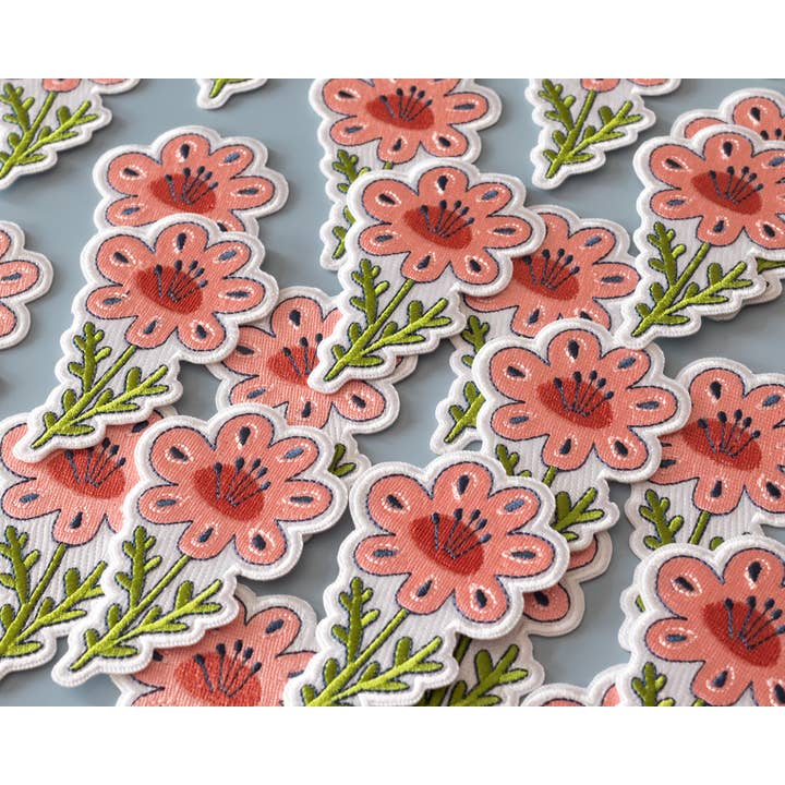 RippleSplash Studio - Wholesale Patch - Pink Floral Iron-On Patch5