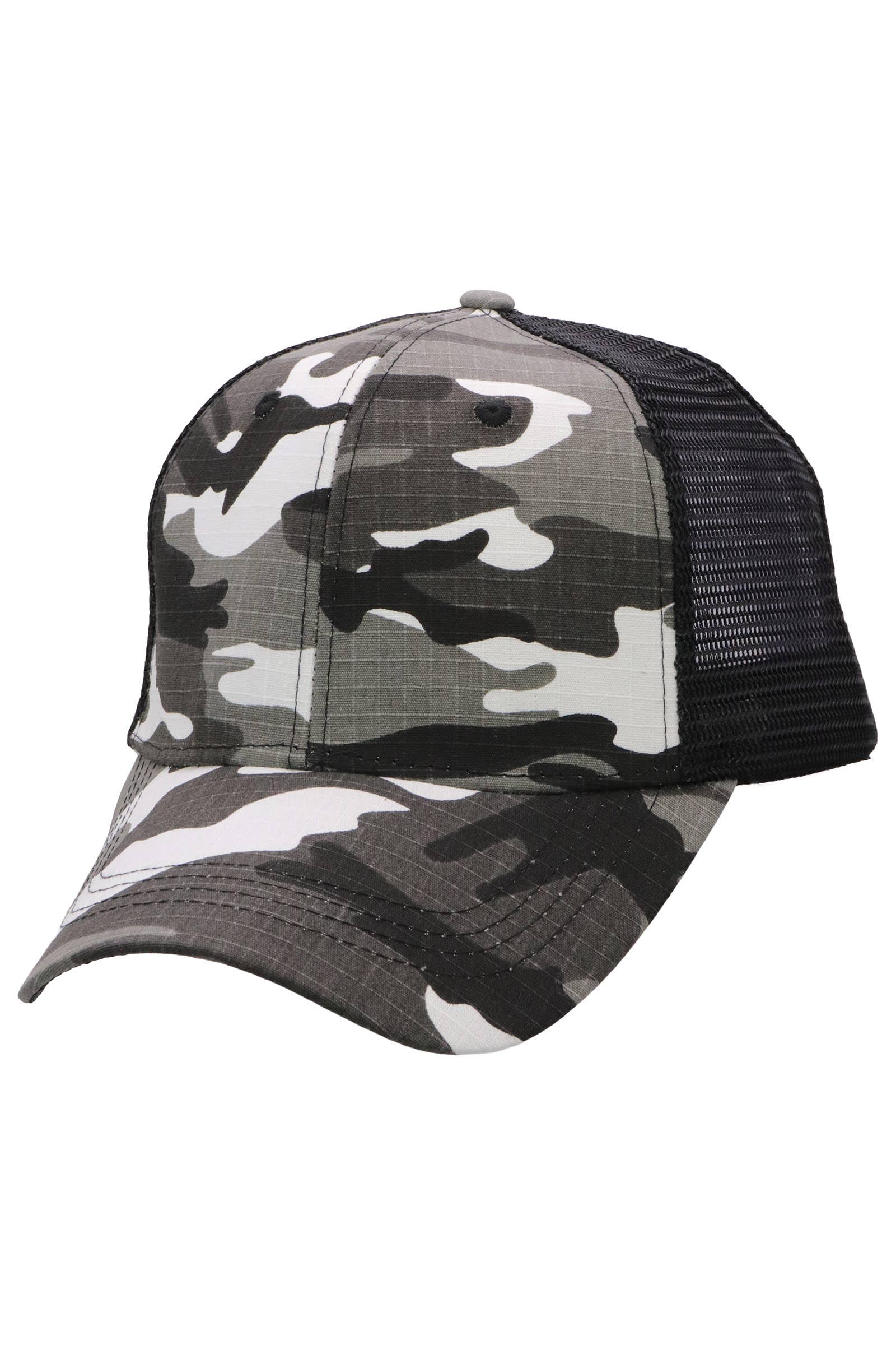 ASSORTI Chapeau de camionneur camouflage en coton ripstop en vente sur Faire9