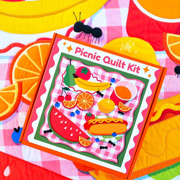 With Love by Kristy - Wholesale Craft Sewing Kit - Picnic Whole Cloth Quilt Kit – Beginner Sewing Kit5