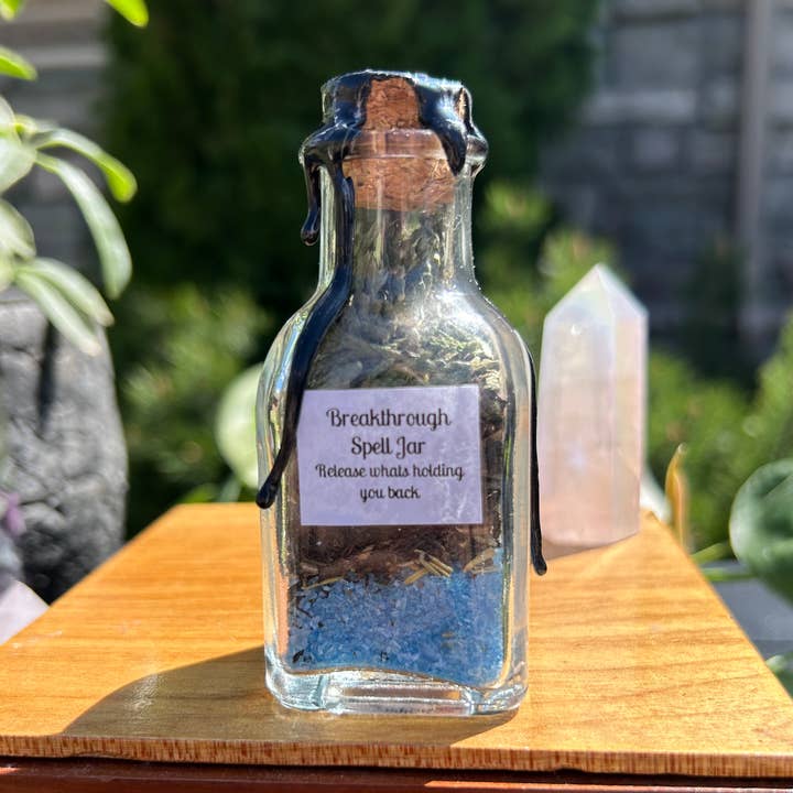 Break Through Spell Jar- Road Opener and Hex Breaker for wholesale by You Are Uniquely Magic