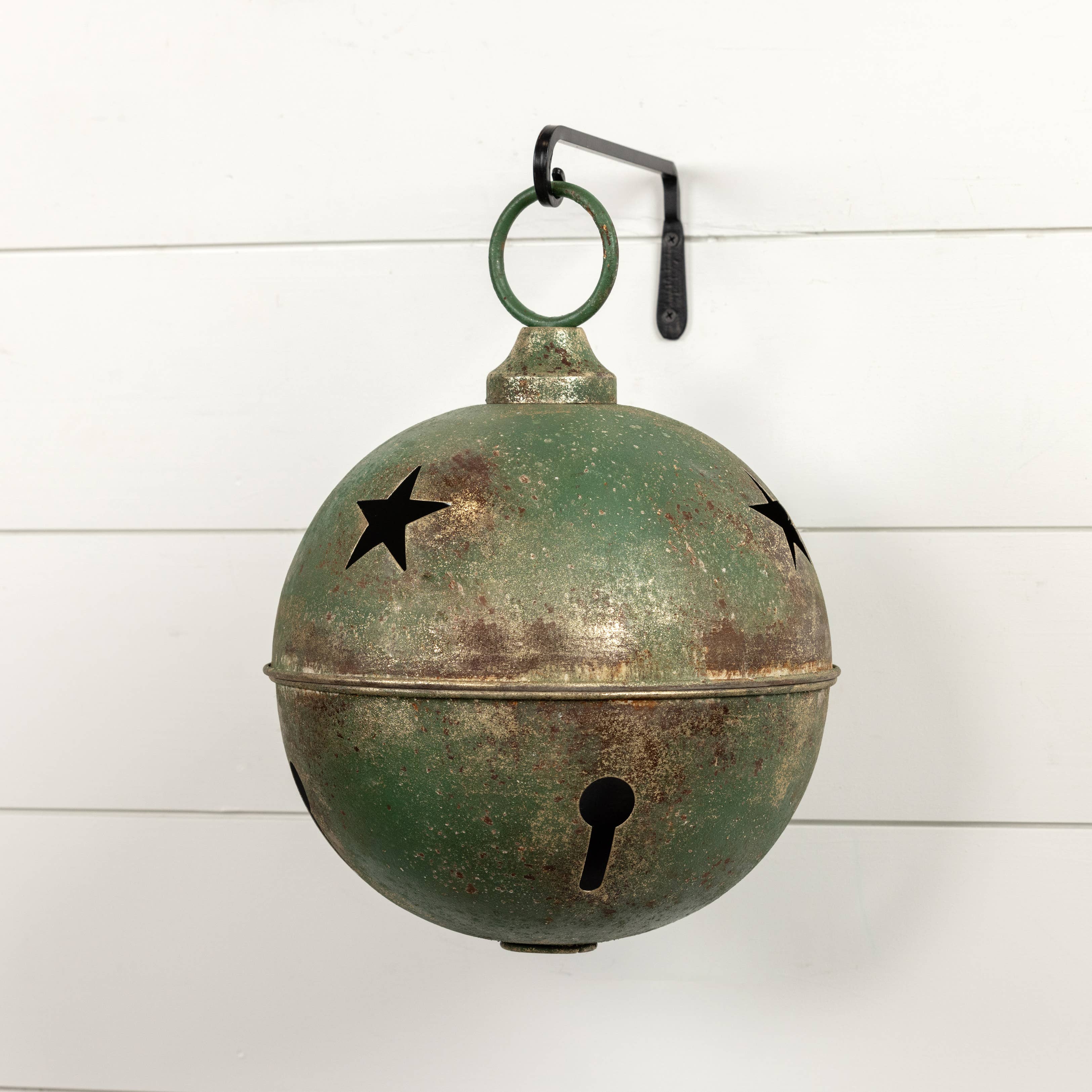 Ragon House - Wholesale Christmas Decoration - 12" GREEN STAR SLEIGH BELL4