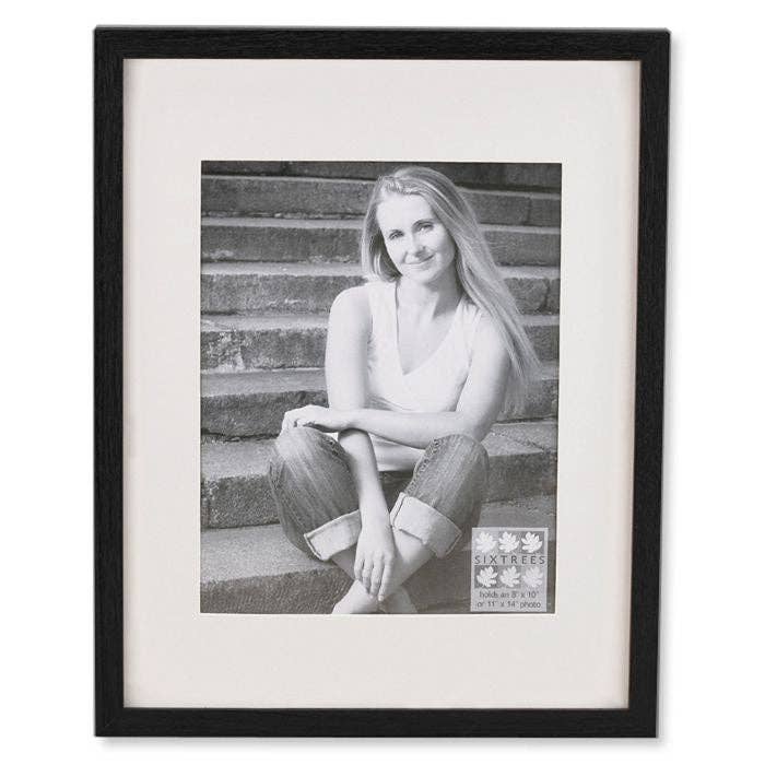 Sixtrees - Wholesale Picture Frame - Logan Picture Frame 11X14 Matted to an 8X10 - Available in B