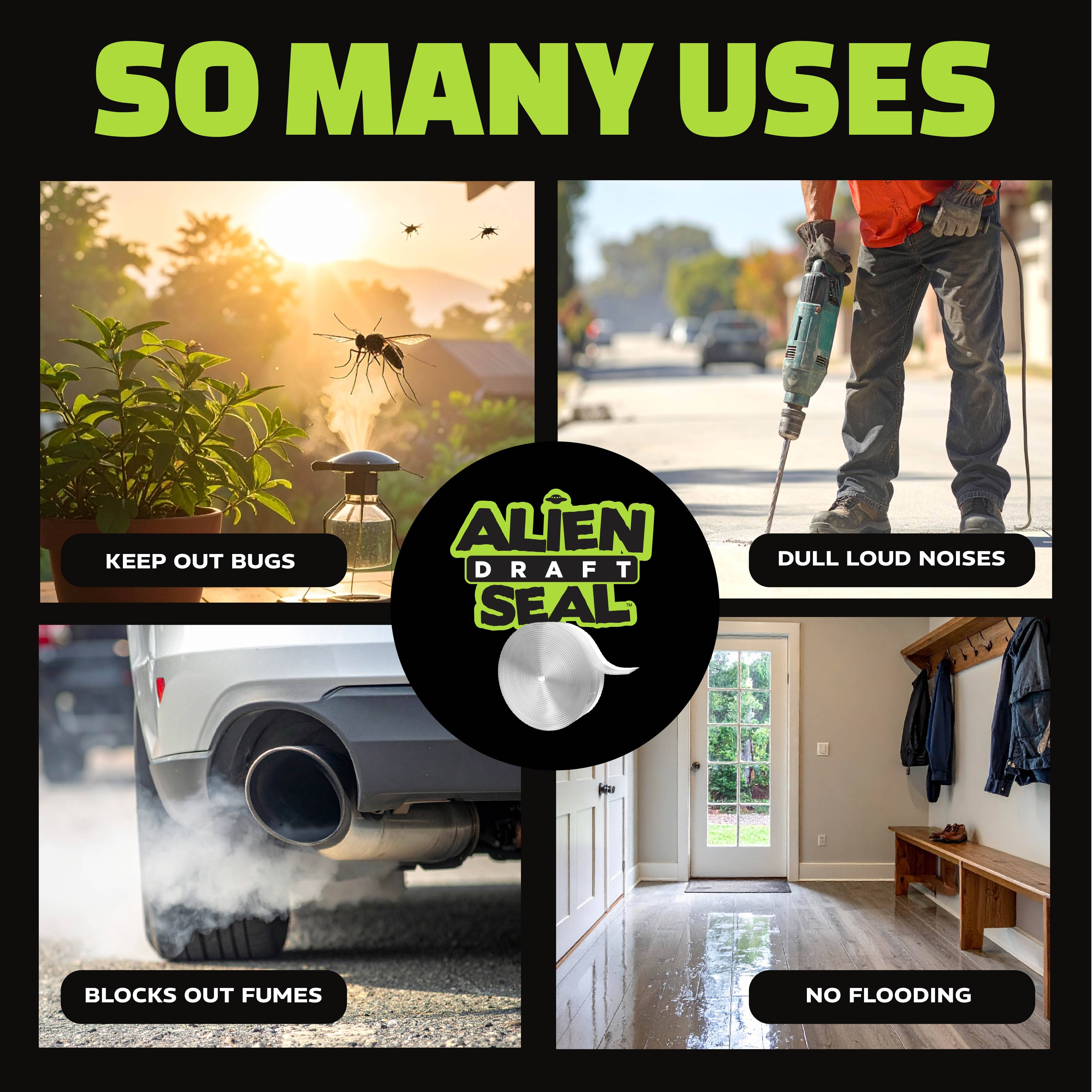 Gotham Steel/Granitestone – wholesale Tape – Alien Draft Seal Transparent Insulation Tape 3