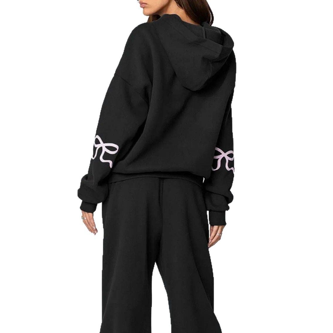 SALINA TRADING INC - Wholesale Lounge Set - Women's - Trendy Casual Long Sleeve Loose Hoodie & Wide Leg Pants Set12