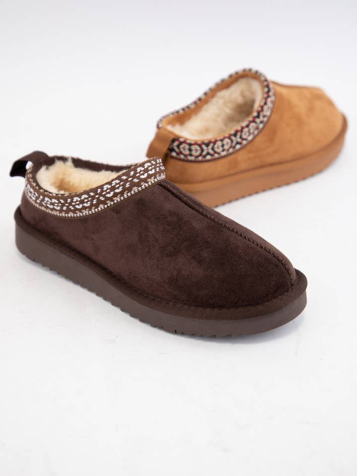 CCOCCI - Wholesale Booties - Women's - SIMMON COZY COMFORT ARTISAN SHERPA SLIP-ON BOOTIES6