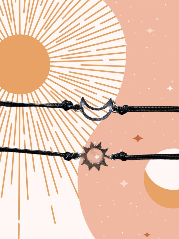 Braccialetti dell'amicizia Luna e Sole per la vendita all'ingrosso da parte di Ciao Bella Jewelry Inc