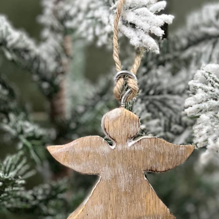 Ornament - Pot Snowflake - Raw Wood 3x3in Ornament - Pot Snowflake - Raw Wood 3x3in