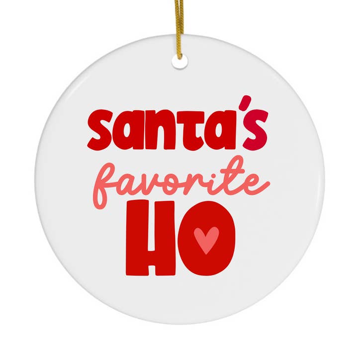 Ho Christmas Ornament Funny Holiday Ornaments Sassy Gifts for wholesale by R is for Robo