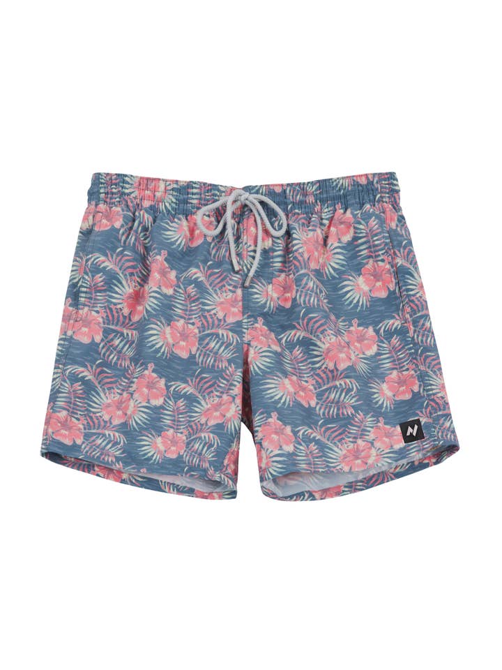 Badeshorts mit pinken Blumen für den Großhandel von NUWOU