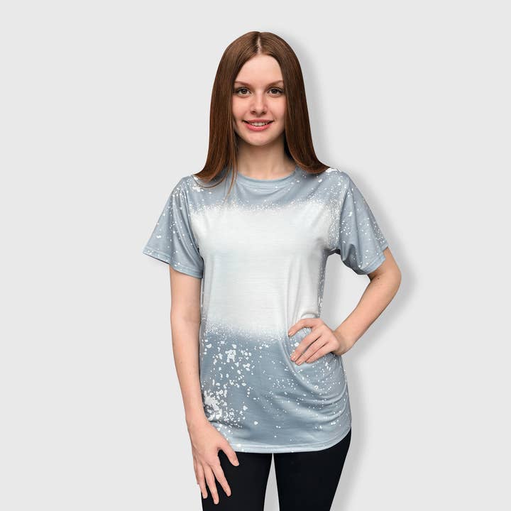 ILTEX Apparel - Wholesale T-Shirt - Women's - FAUX Bleached Tees - Adult36