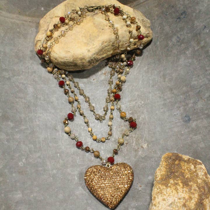 I Sparkle For You Layered Necklace for wholesale by The Primitive Peddler, Inc.