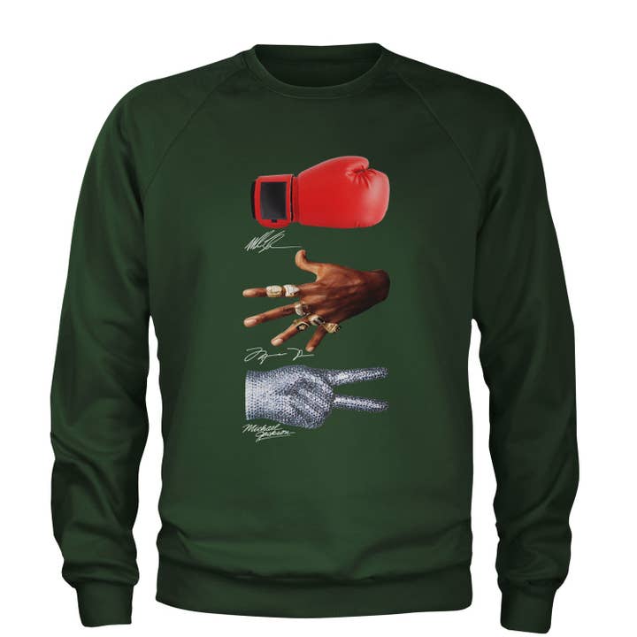 Expression Tees - Wholesale Graphic Sweatshirt - Unisex - Tyson Jordan Jackson Iconic Hands Adult Crewneck Sweatshirt2