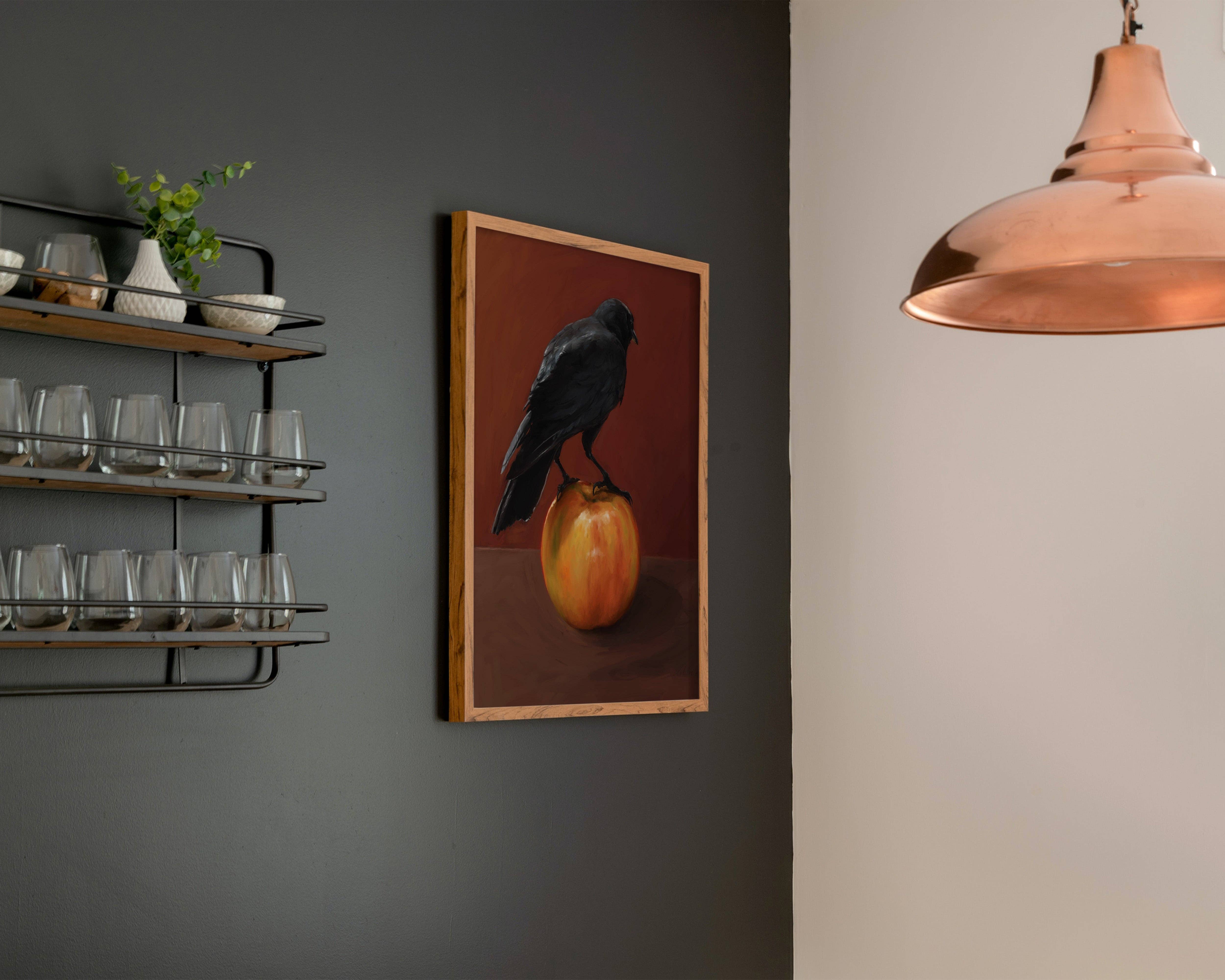 The Ugly Cat Studio - Wholesale Art Print - Moody City Crow Art Print25