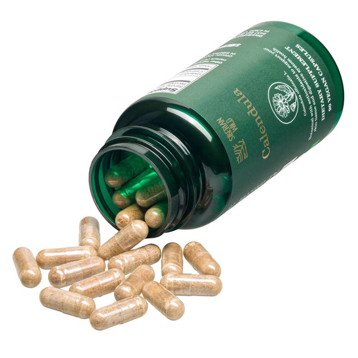 SiberianGreen - Wholesale Oral Supplement/Vitamin - Siberian Wild Calendula Capsules – 1800mg – 90 Vegan Capsules