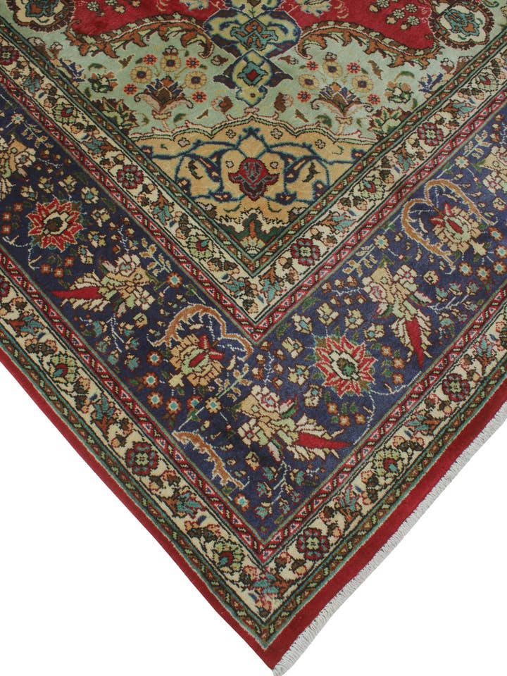 Fine VTG Aegelwea Red/Blue Rug, 9'9" x 13'2" for wholesale by Noori Rug