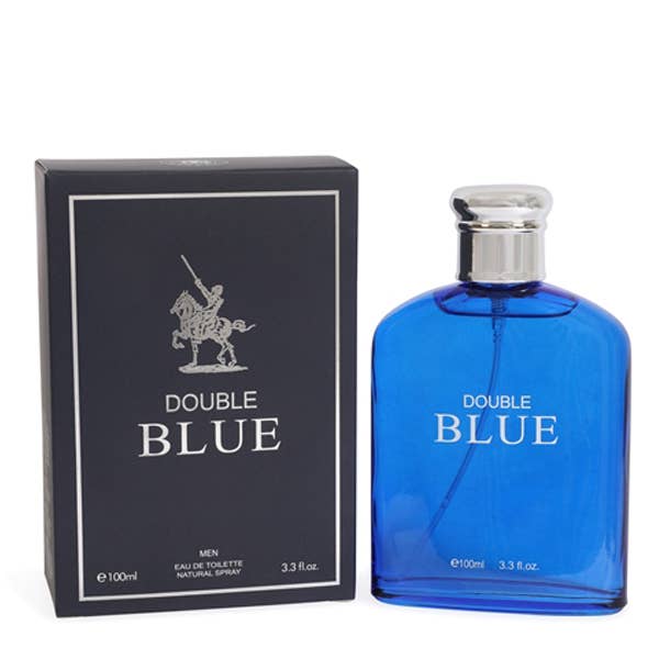 EAU DE TOILETTE DOUBLE BLUE SPRAY POUR HOMMES - 100ML pour la vente par My Wholesale Fashion