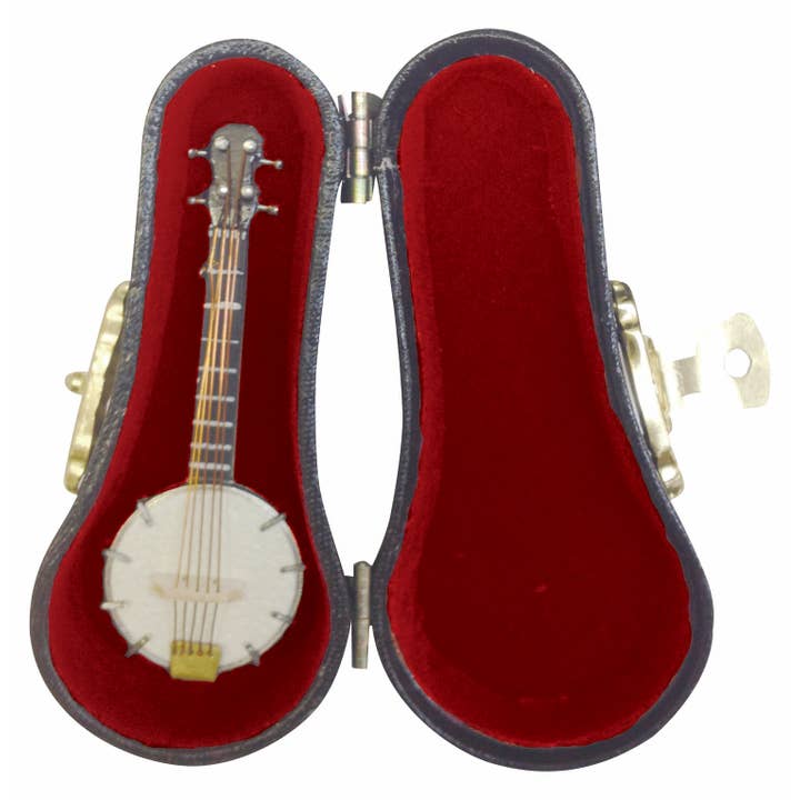 Broadway Gifts Co - Wholesale Musical Instrument - Banjo Miniature with Case
