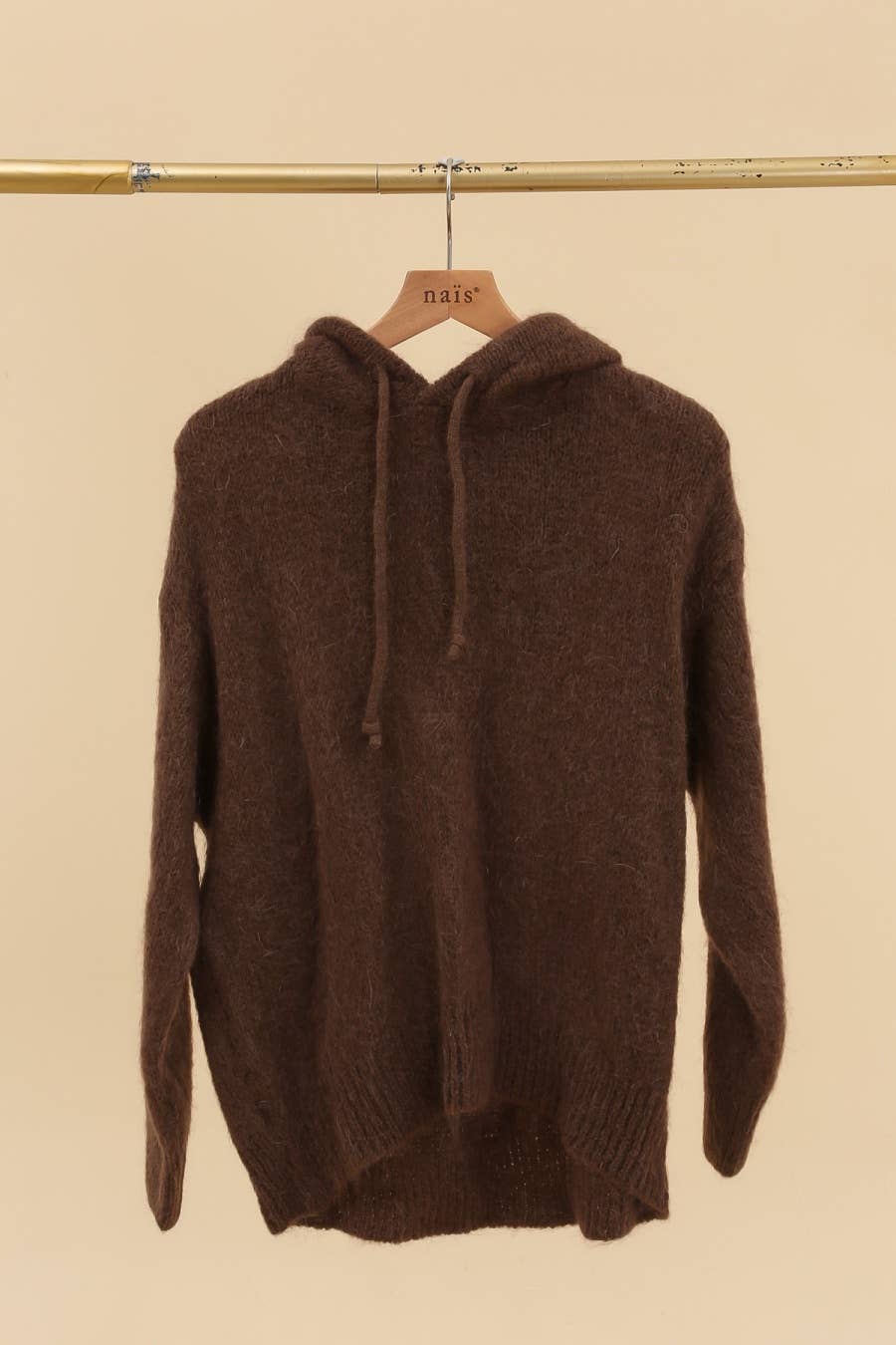 NAÏS PARIS - Wholesale Hoodie - Women's - MOHAIR AND WOOL HOODY-STYLE SWEATER13