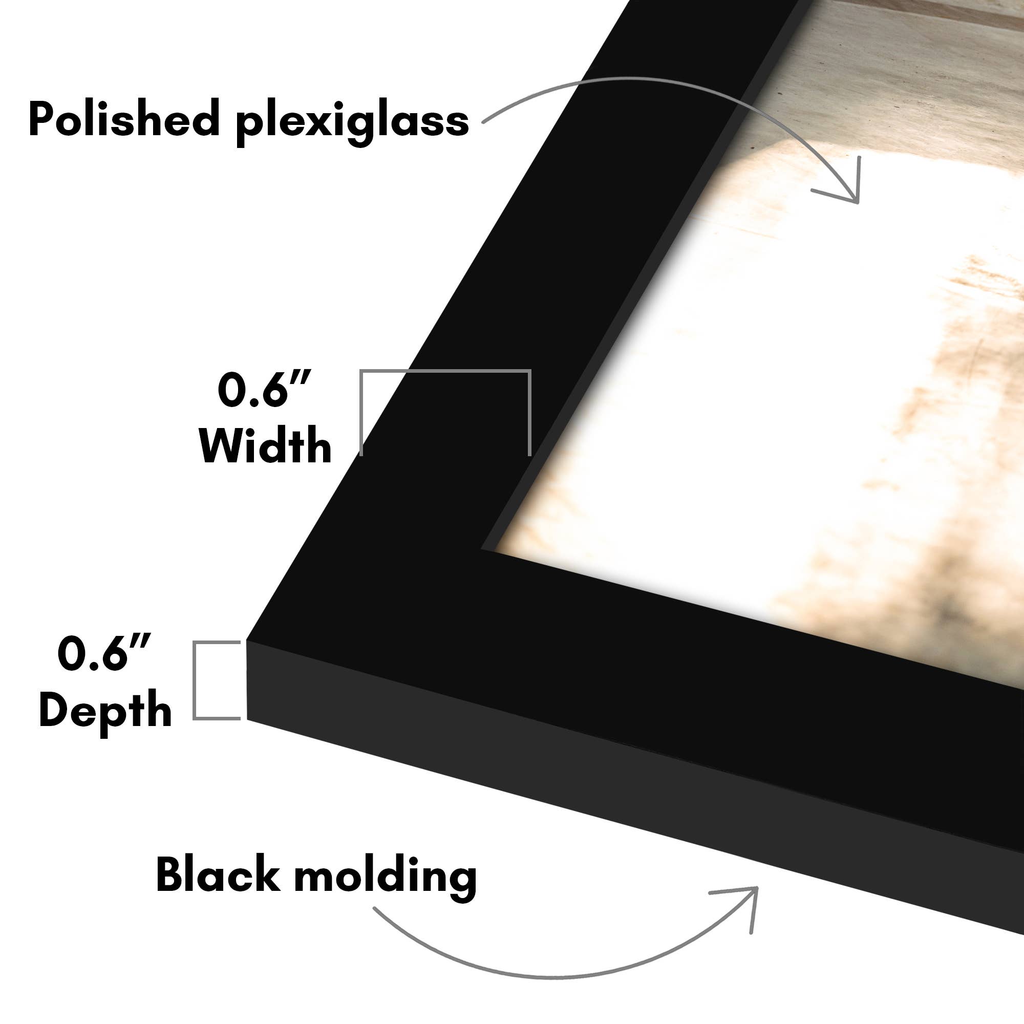 Americanflat - Wholesale Picture Frame - Americanflat 5 Pack Picture Frames Plexiglass Cover26
