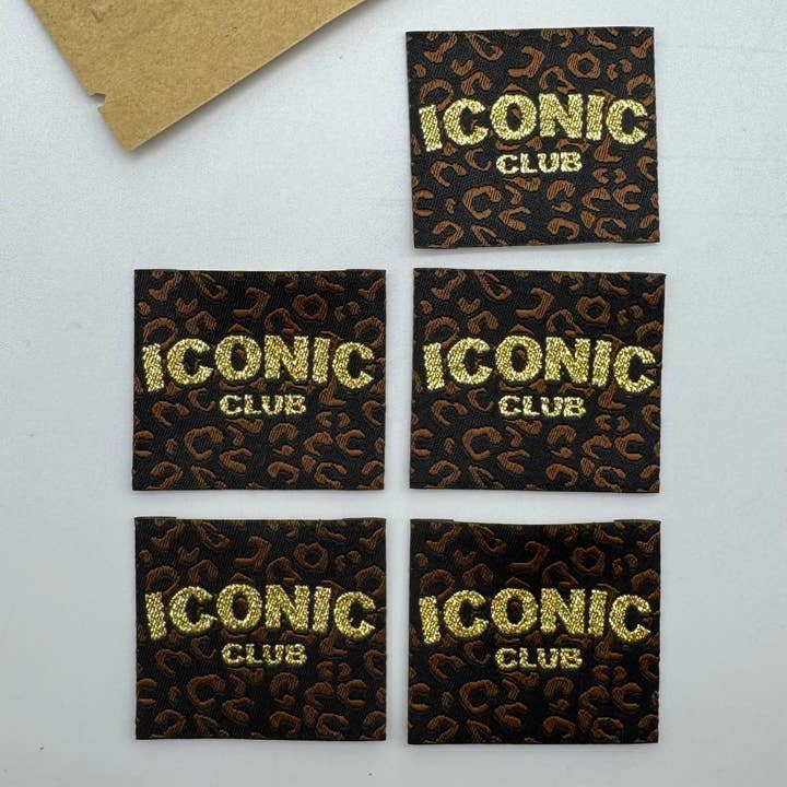 L’Étiquette Home Couture - Wholesale Craft Sewing Kit - Woven Sew-on Label Lurex: Iconic Club Leo1