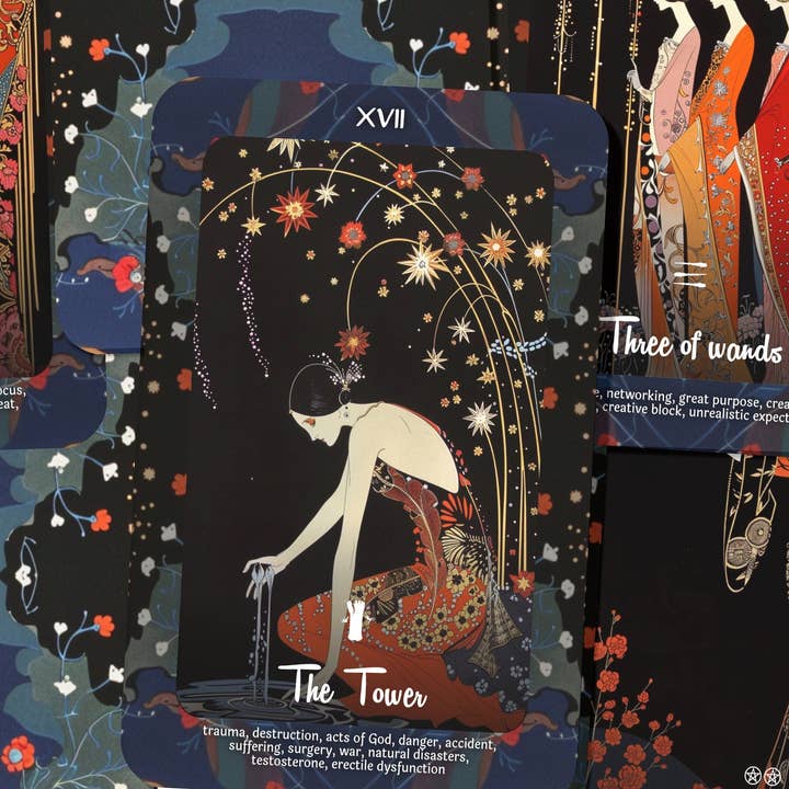 Ibiza Tarot USA – wholesale Tarot cards – Divine Silhouettes Tarot - A masterpiece of Art Deco Elegance - 78 cards